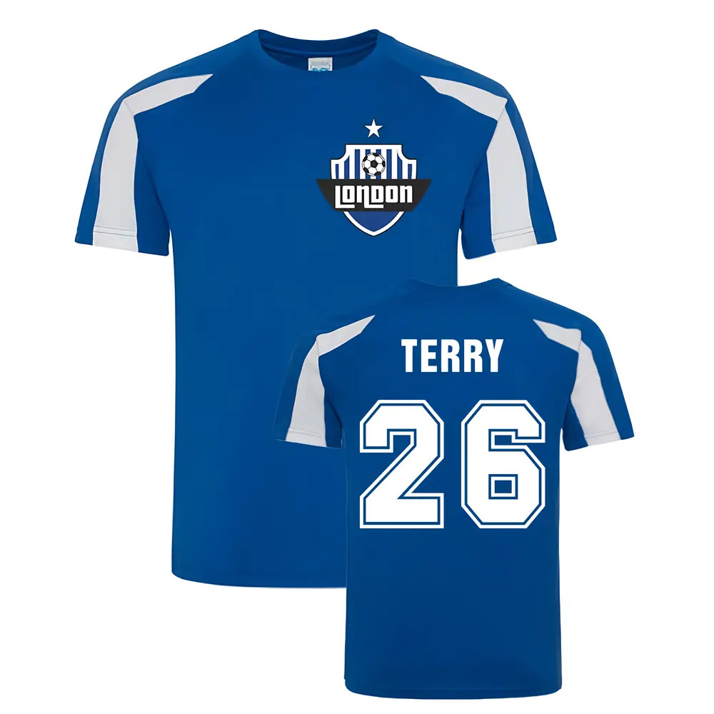 John Terry Sport Training Jersey (Blue) Polyester Chelsea Uksoccershop Men's Blue Xxl