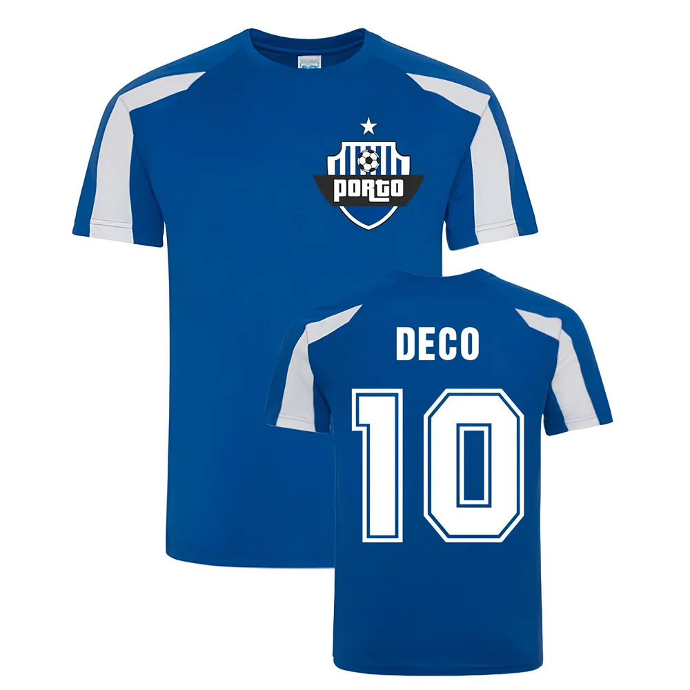 Deco Porto Sports Training Jersey (Blue) Polyester Uksoccershop Men's Blue Extra Large