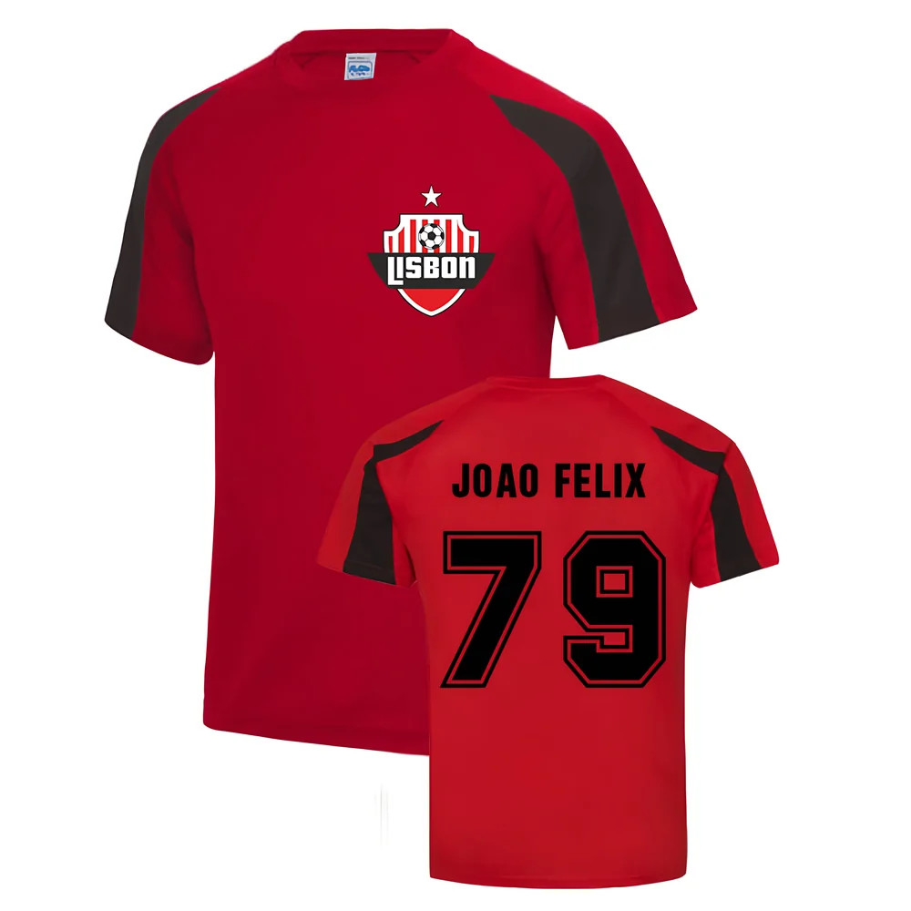Joao Felix Benfica Sports Training Jersey (Red) Polyester Uksoccershop Men's Red Xxl