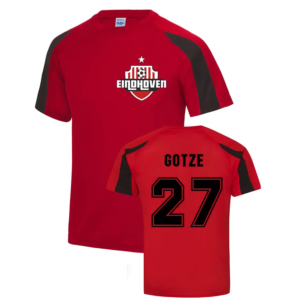 Mario Gotze Eindhoven Sports Training Jersey (Red) Polyester Psv Eindhoven Uksoccershop Men's Red Xxl