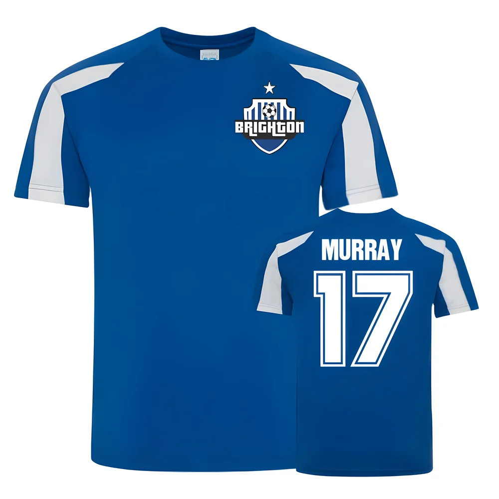 Glenn Murray Brighton Sports Training Jersey (Blue) Polyester Uksoccershop Men's Blue Xxl
