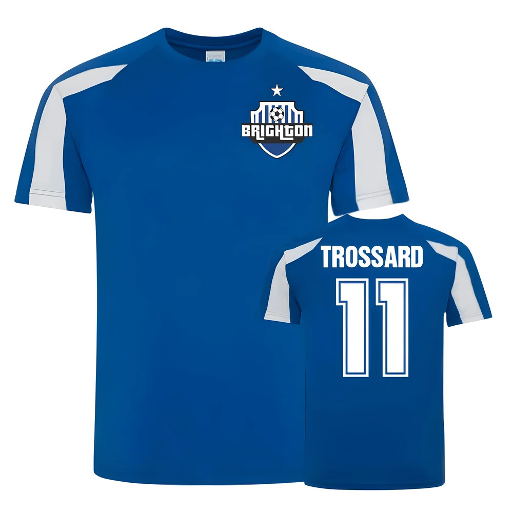 Click to view product details and reviews for Leandro Trossard Brighton Sports Training Jersey Blue.