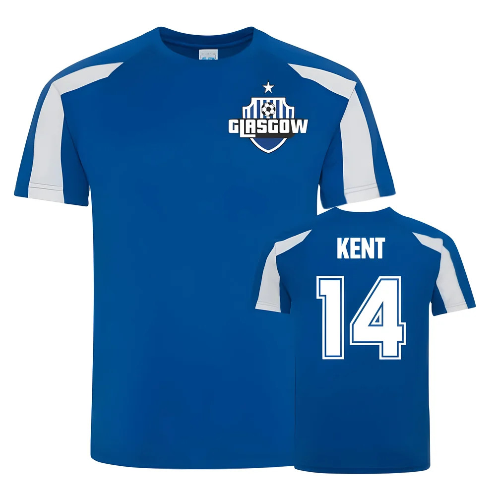 Ryan Kent Rangers Sports Training Jersey (Royal) Polyester Uksoccershop Men's Blue Large