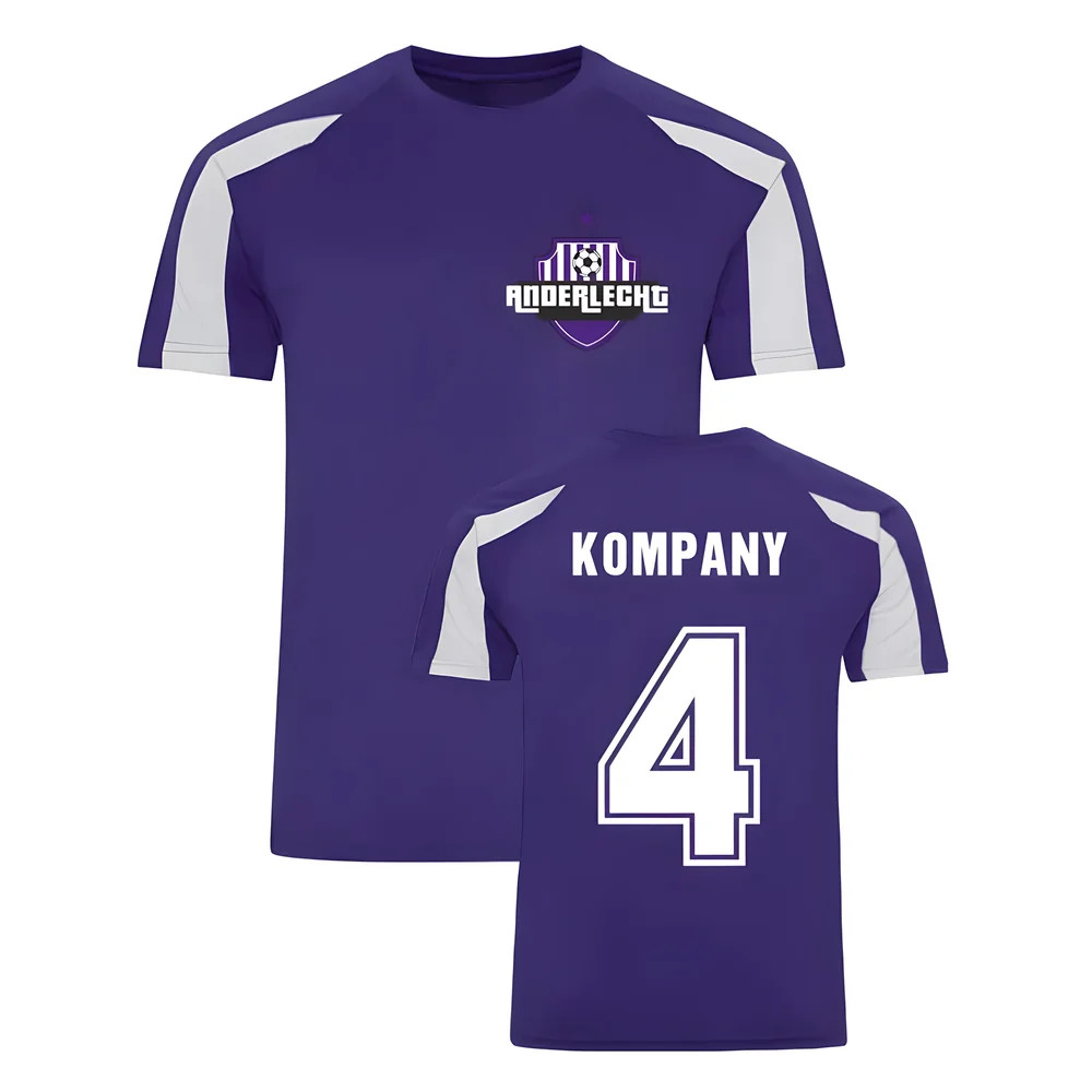 Vincent Kompany Anderlecht Sports Training Jersey (Purple) Polyester Uksoccershop Men's Purple Small