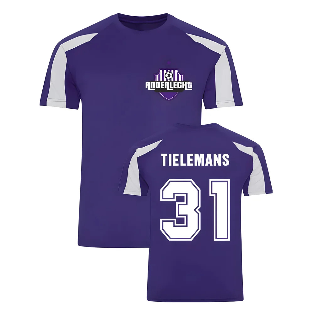 Youri Tielemans Anderlecht Sports Training Jersey (Purple) Polyester Uksoccershop Men's Purple Small