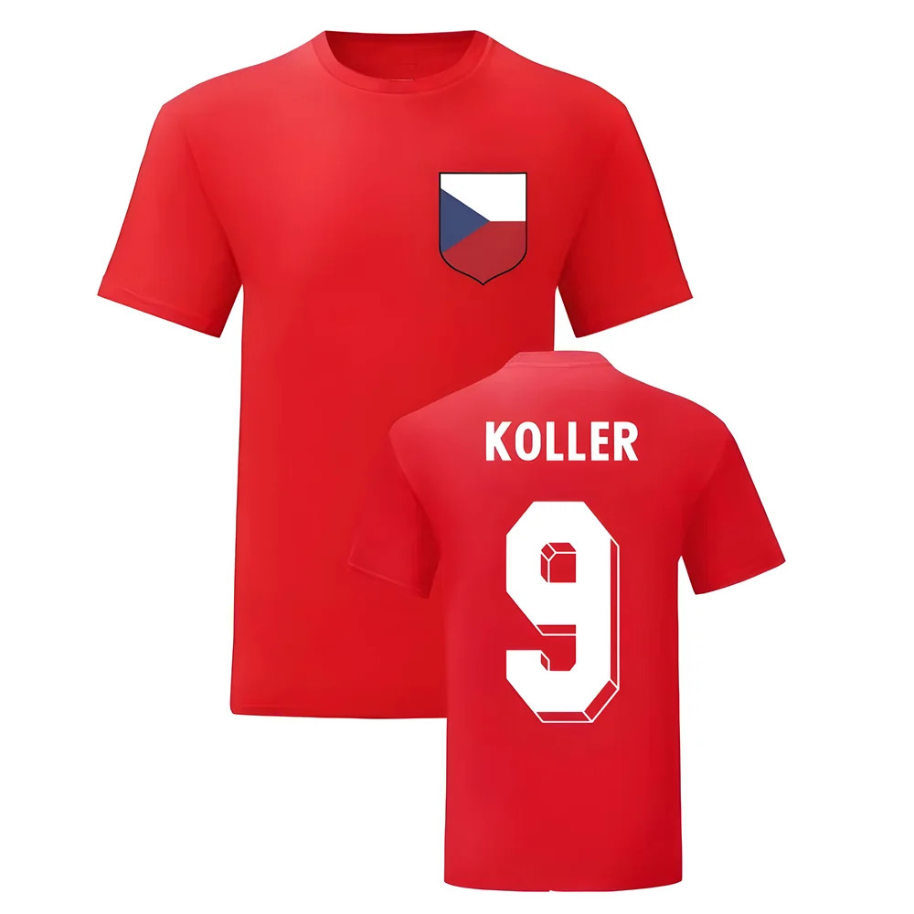 Jan Koller Czech Republic National Hero Tee\'S (Red) Polyester Uksoccershop Men's Red Small