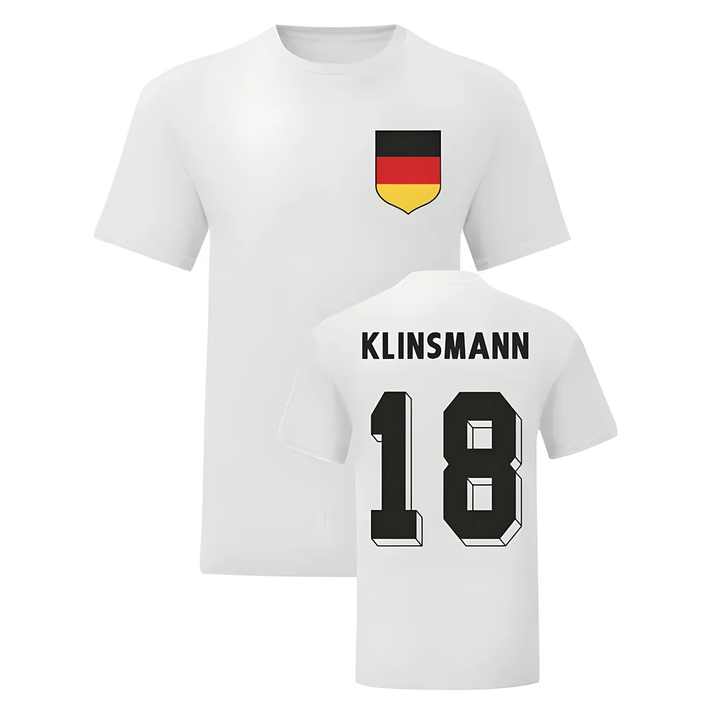 Jurgen Klinsmann Germany National Hero Tee\'S (White) Polyester Uksoccershop Men's White Small