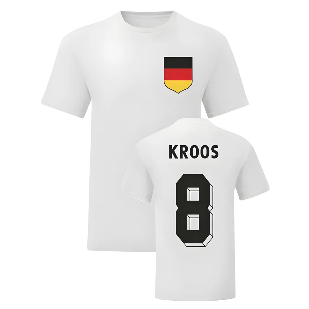 Toni Kroos Germany National Hero Tee\'S (White) Polyester Uksoccershop Men's White Small