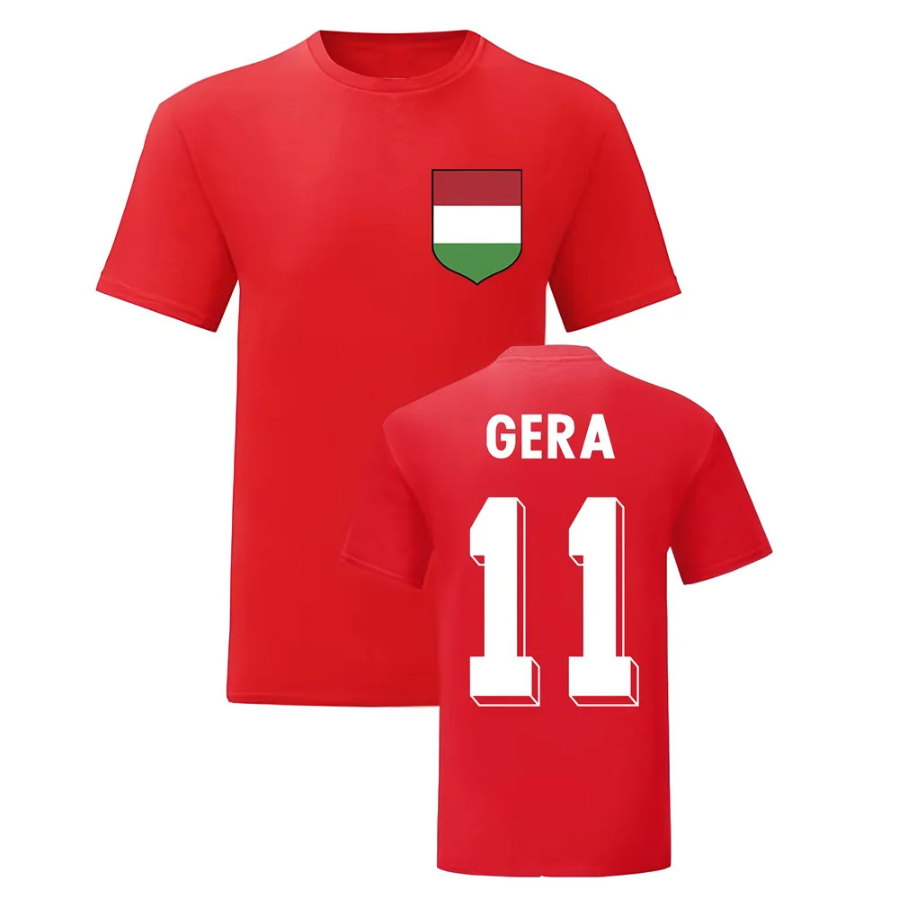 Zoltan Gera Hungary National Hero Tee (Red) Polyester Uksoccershop Men's Red Xxl
