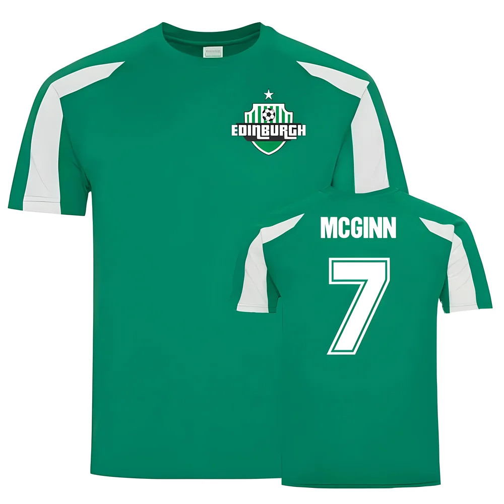 John Mcginn Hibs Sports Training Jersey (Green) Polyester Hibernian Uksoccershop Men's Green Large