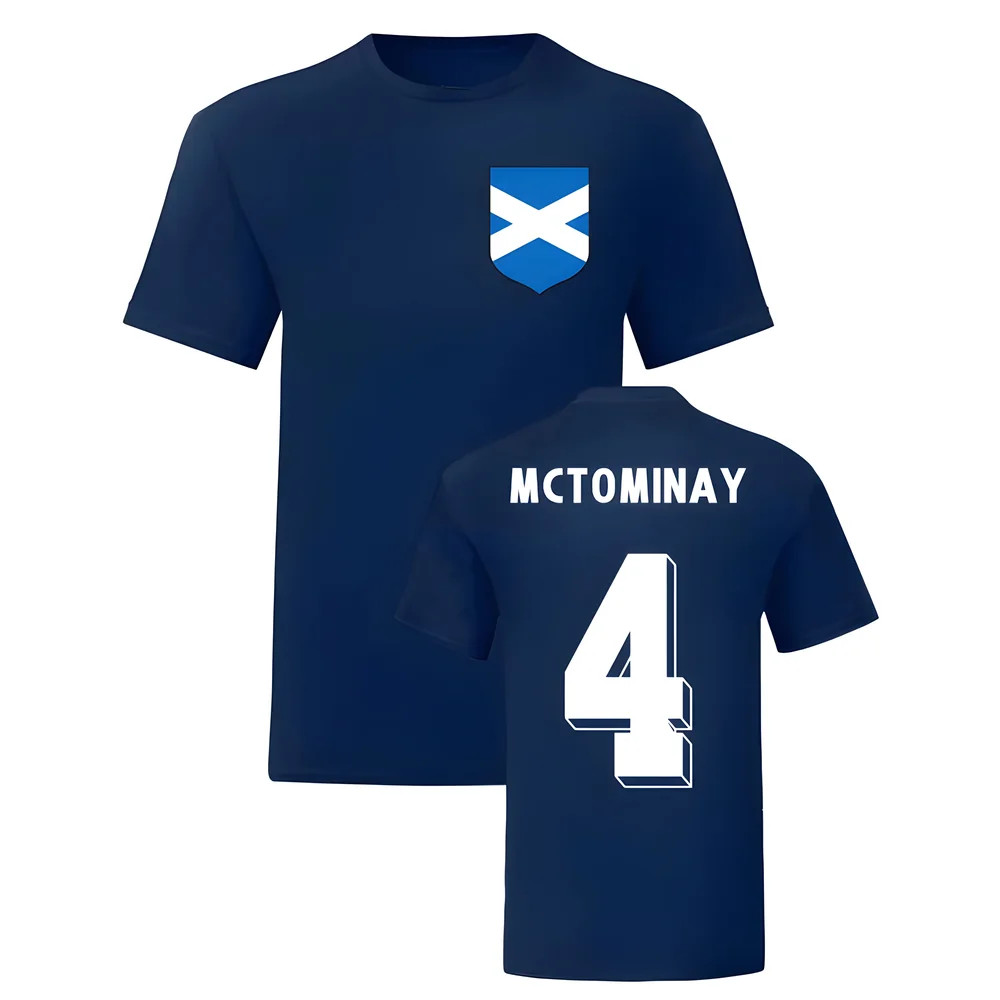 Scott Mctominay Scotland National Hero Tee (Navy) Polyester Uksoccershop Men's Navy Small