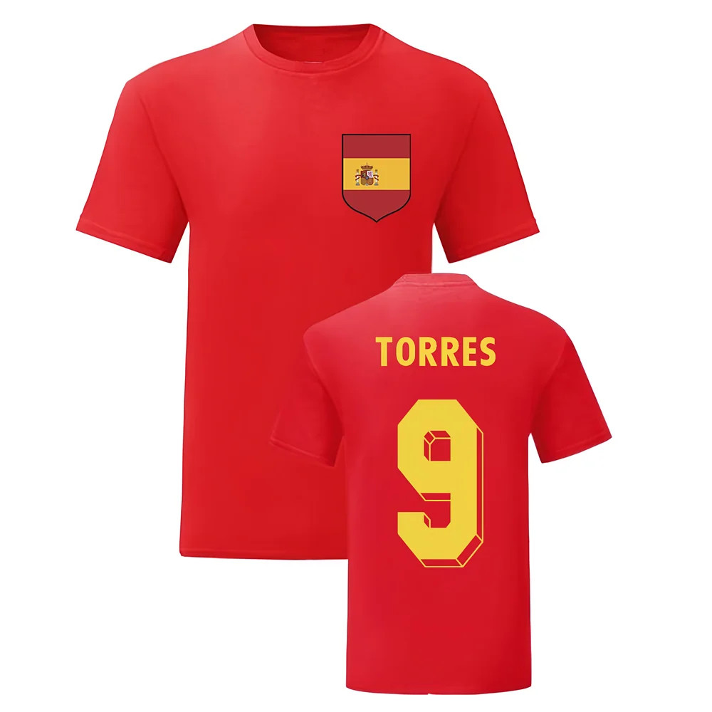 Fernando Torres Spain National Hero Tee (Red) Polyester Uksoccershop Men's Red Extra Large