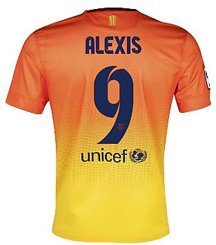 alexis sanchez barcelona jersey