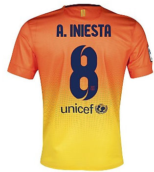 iniesta jersey number