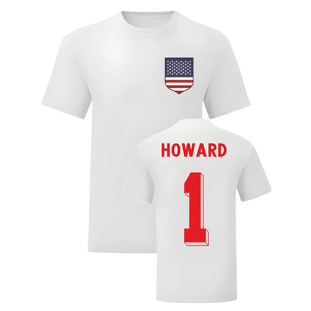 Tim Howard Usa National Hero Tee (White) Polyester Uksoccershop Men's White Small
