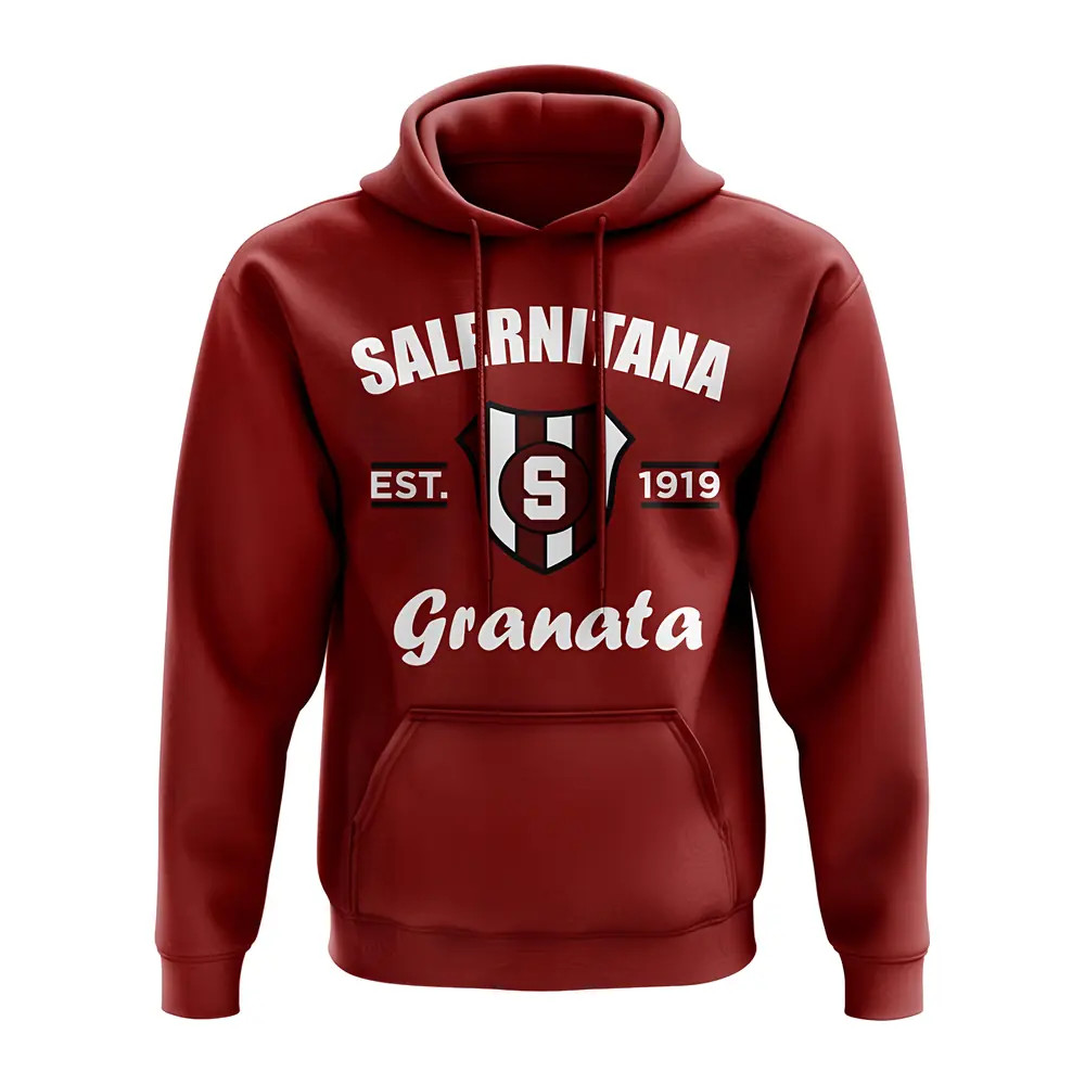 Click to view product details and reviews for Salernitiana Established Hoody Maroon.