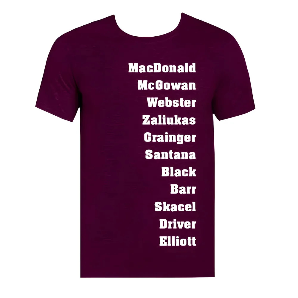Hearts Favourite Xi Tee (Maroon) Polyester Uksoccershop Men's Maroon Extra Large