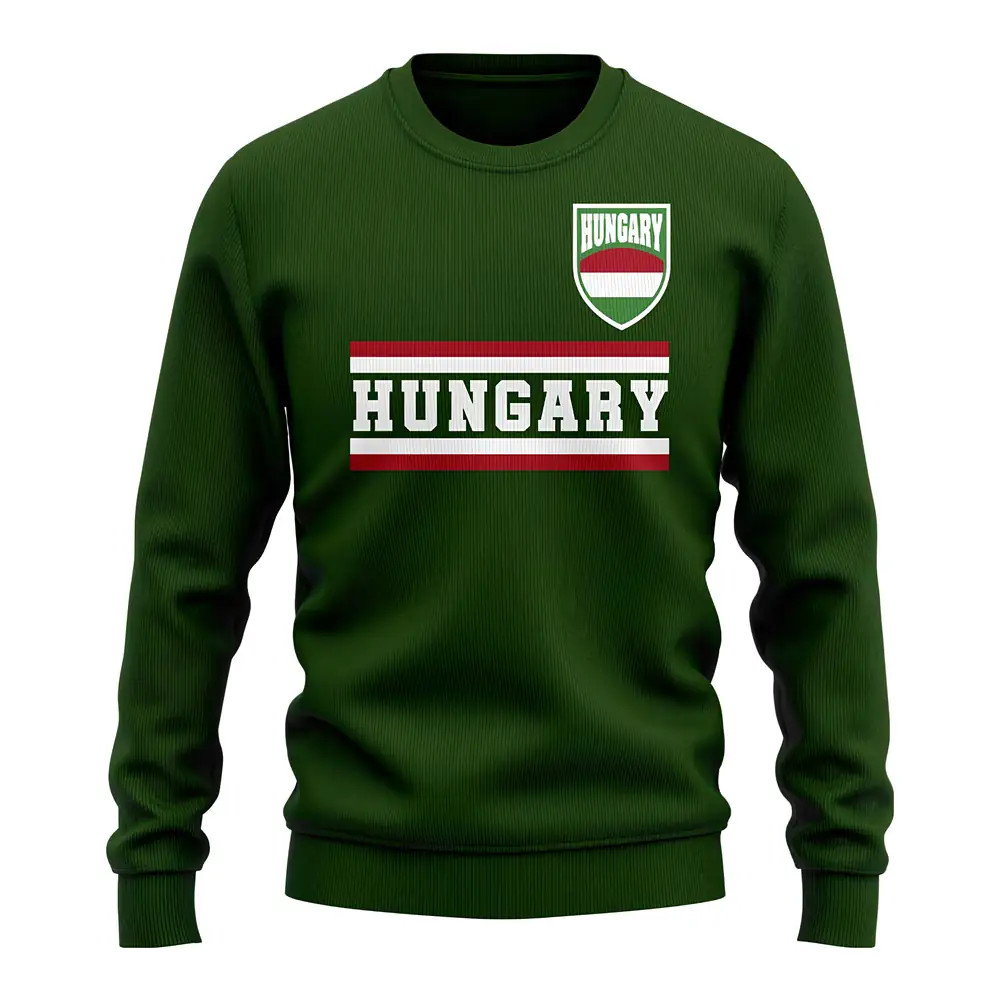 Hungary Core Country Sweatshirt (Green) Polyester Uksoccershop Men's Green Xxl