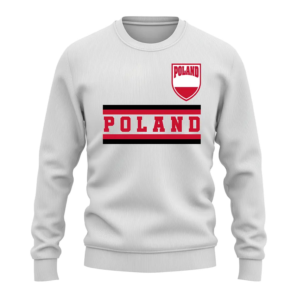 Poland Core Country Sweatshirt (White) Polyester Uksoccershop Men's White Xxl