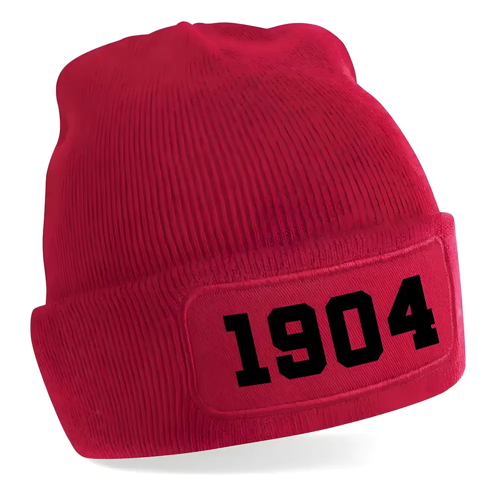 Benfica 1904 Football Beanie Hat (Red) One Size Polyester Uksoccershop Men's Red