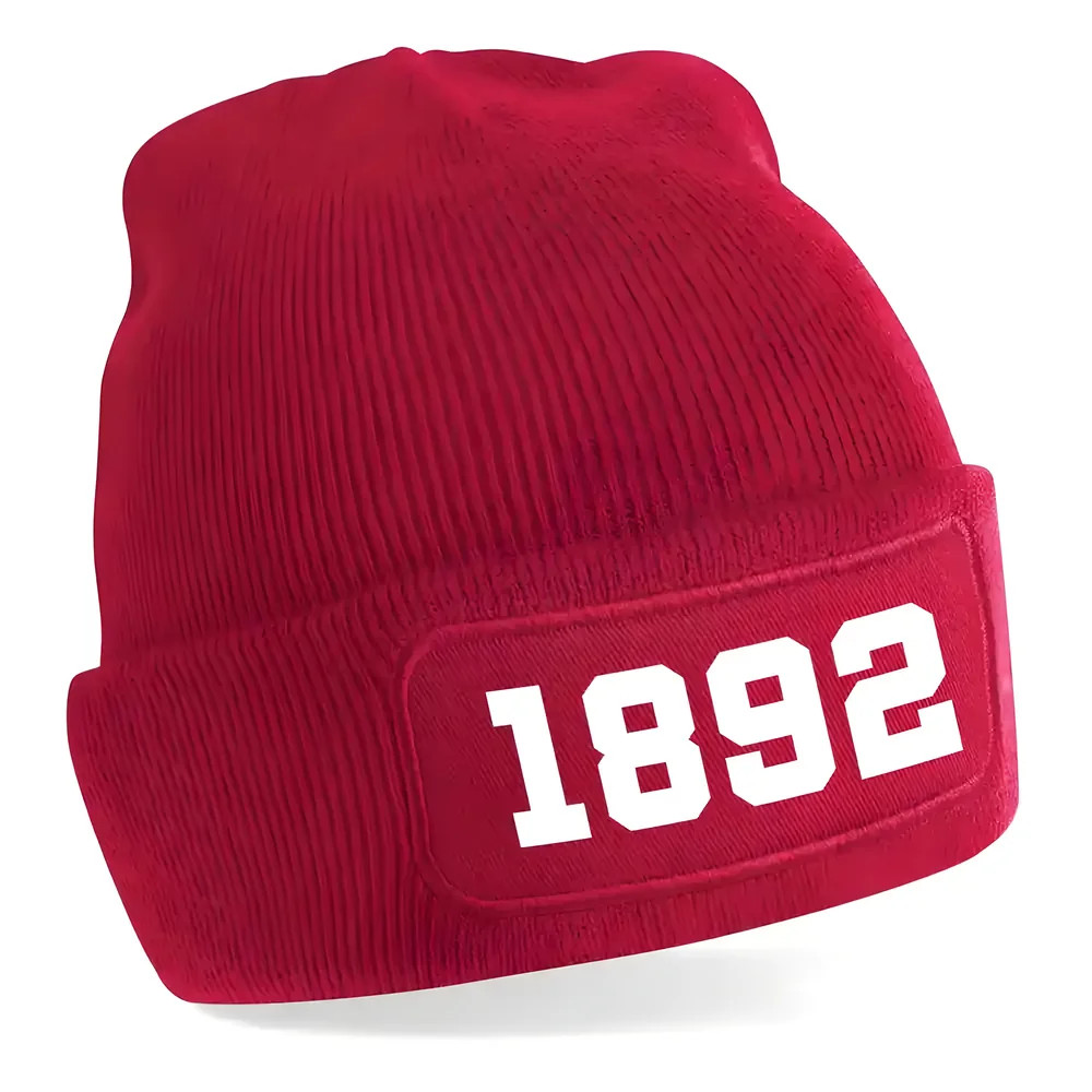Liverpool 1892 Football Beanie Hat (Red) One Size Polyester Uksoccershop Men's Red