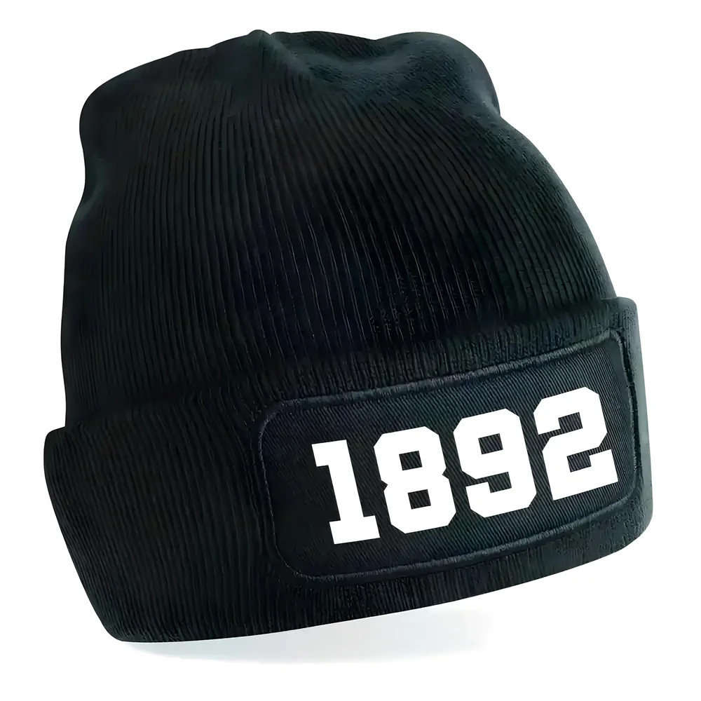 Newcastle 1892 Football Beanie Hat (Black) One Size Polyester Uksoccershop Men's Black