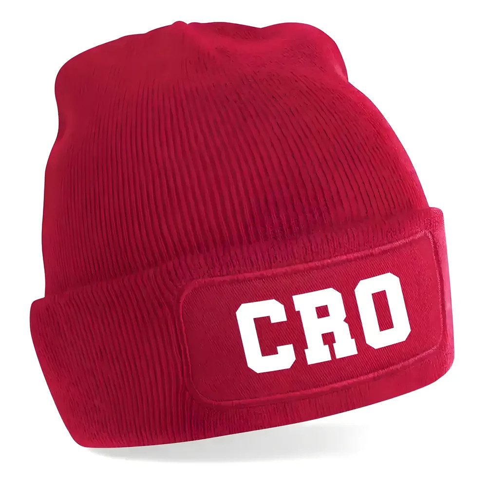 Croatia National Football Beanie (Red) One Size Polyester Uksoccershop Men's Red