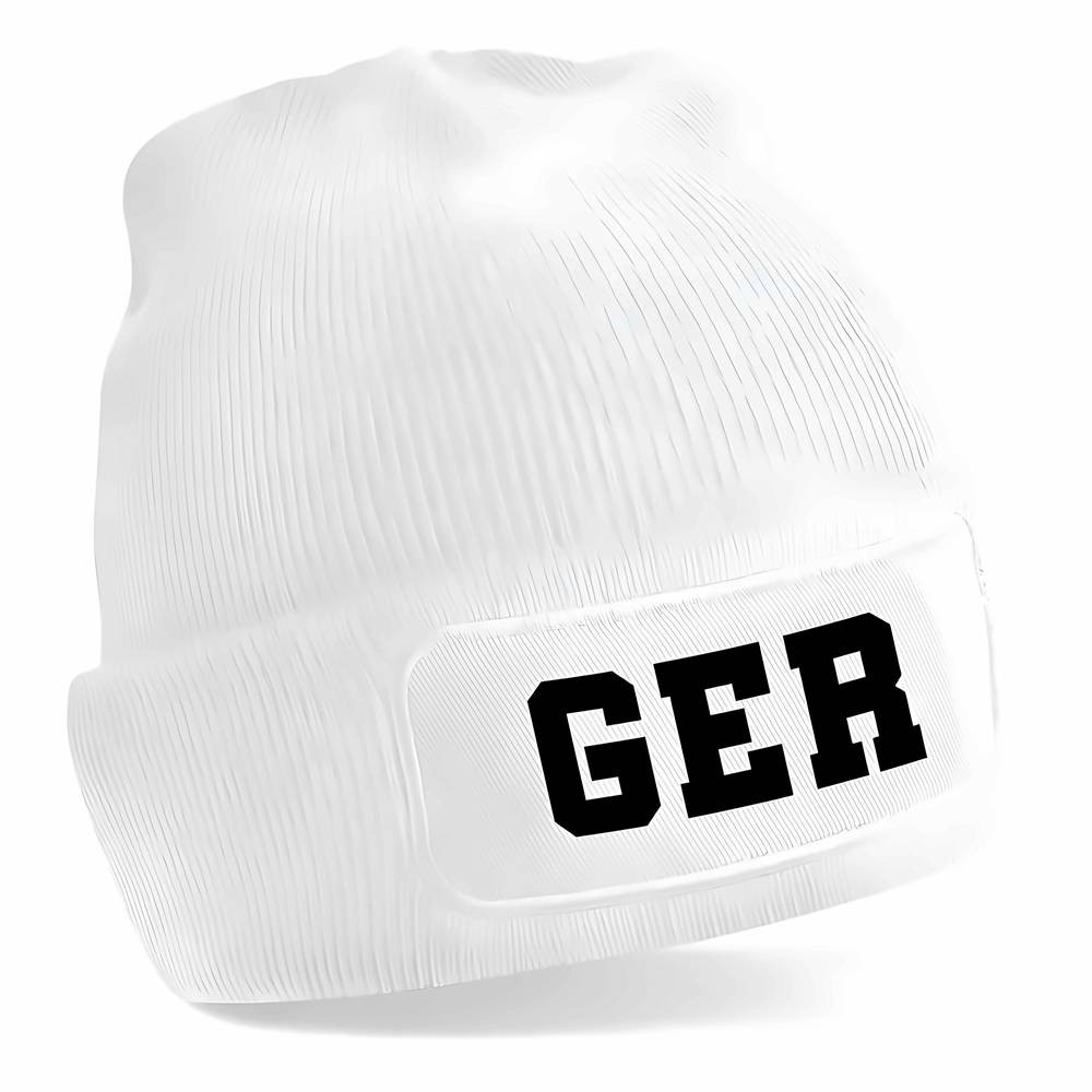 Germany National Football Beanie (White) One Size Polyester Uksoccershop Men's White