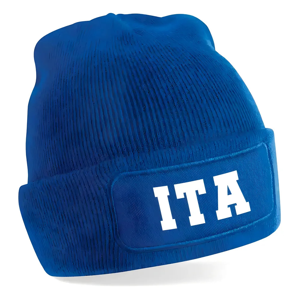Italy National Football Beanie (Blue) One Size Polyester Uksoccershop Men's Blue