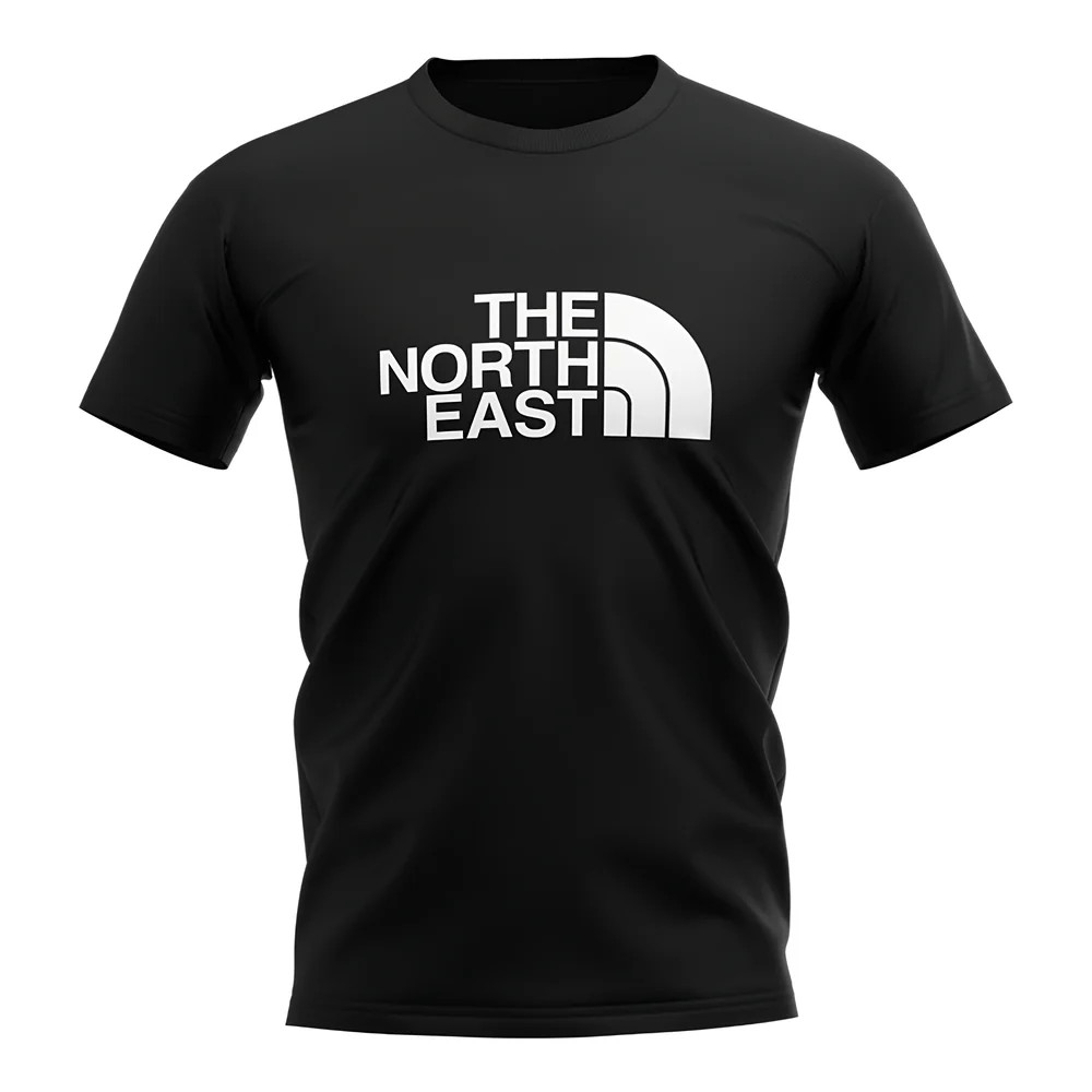 Newcastle The North East T-Shirt (Black) Polyester Uksoccershop Men's Black