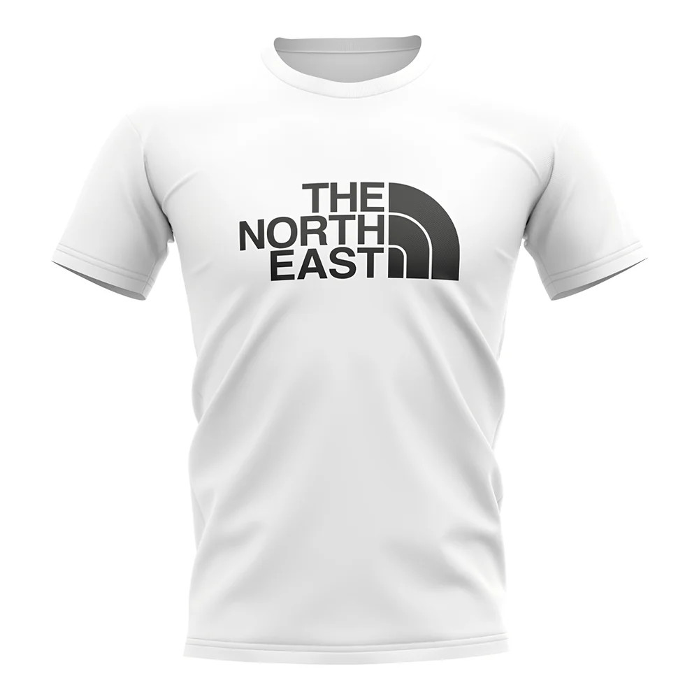 Newcastle The North East T-Shirt (White) Polyester Uksoccershop Men's White