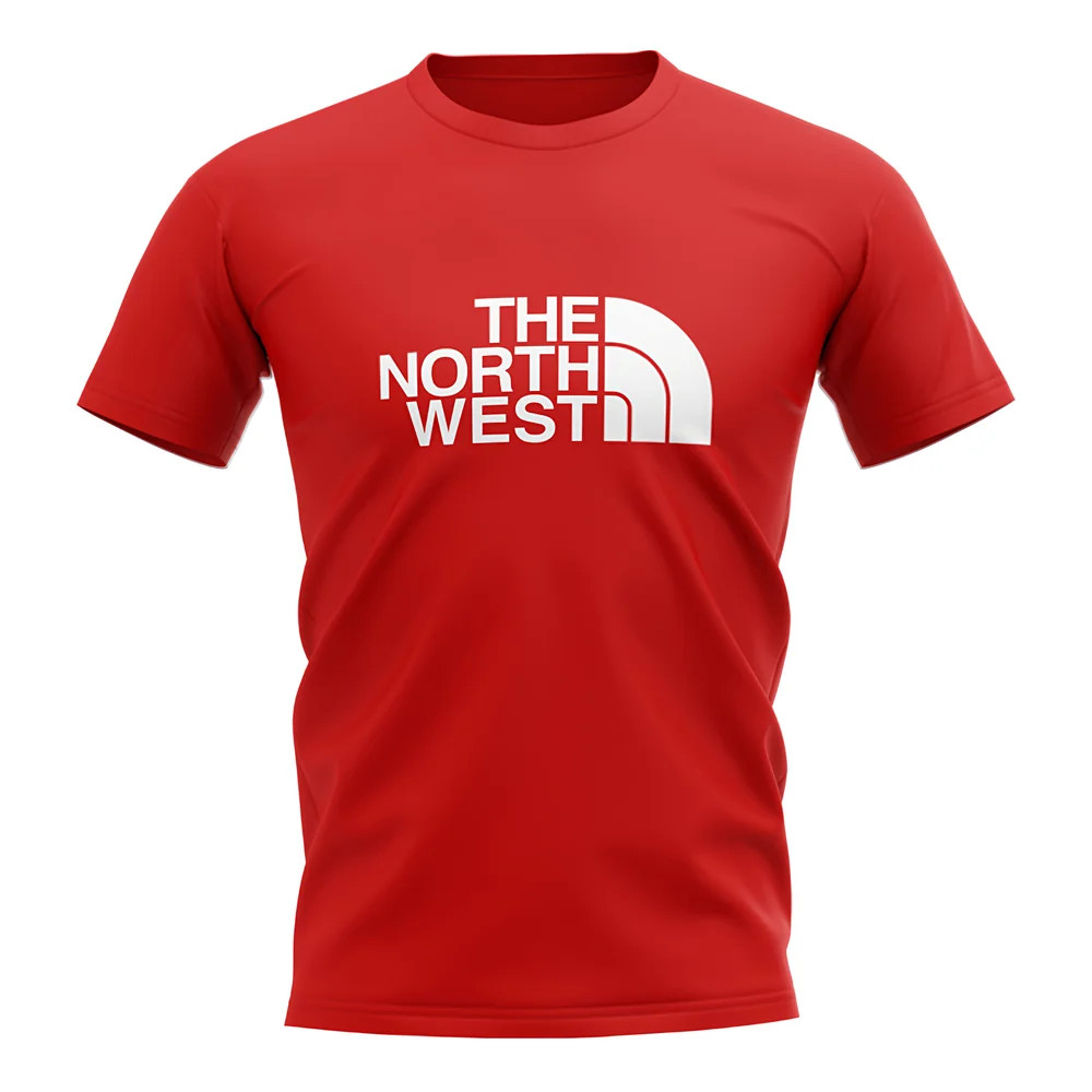Liverpool The North West T-Shirt (Red) Polyester Uksoccershop Men's Red Medium