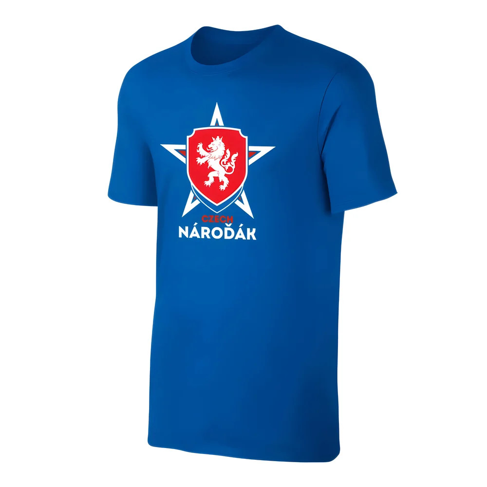 Czech Republic Euro 2020 T-Shirt (Blue) Polyester Uksoccershop Men's Blue Xxl