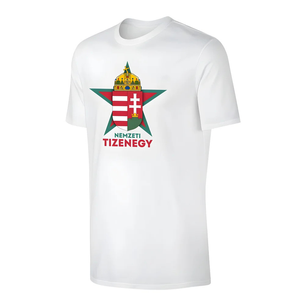 Hungary Euro 2020 T-Shirt (White) Polyester Uksoccershop Men's White Medium