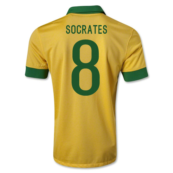 2013-14 Brazil Home Shirt (Socrates 8 