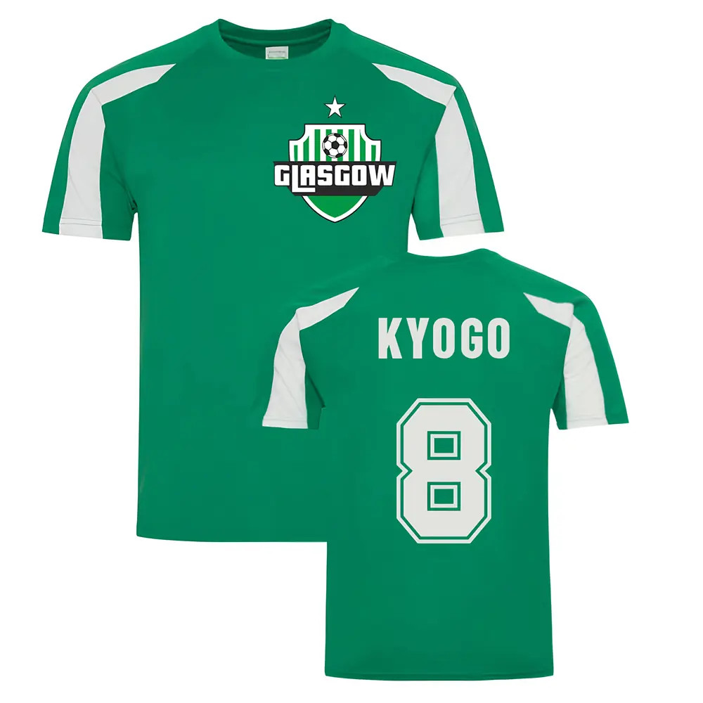 Kyogo Furuhashi Celtic Sports Training Jersey (Green) Polyester Uksoccershop Men's Green Extra Large