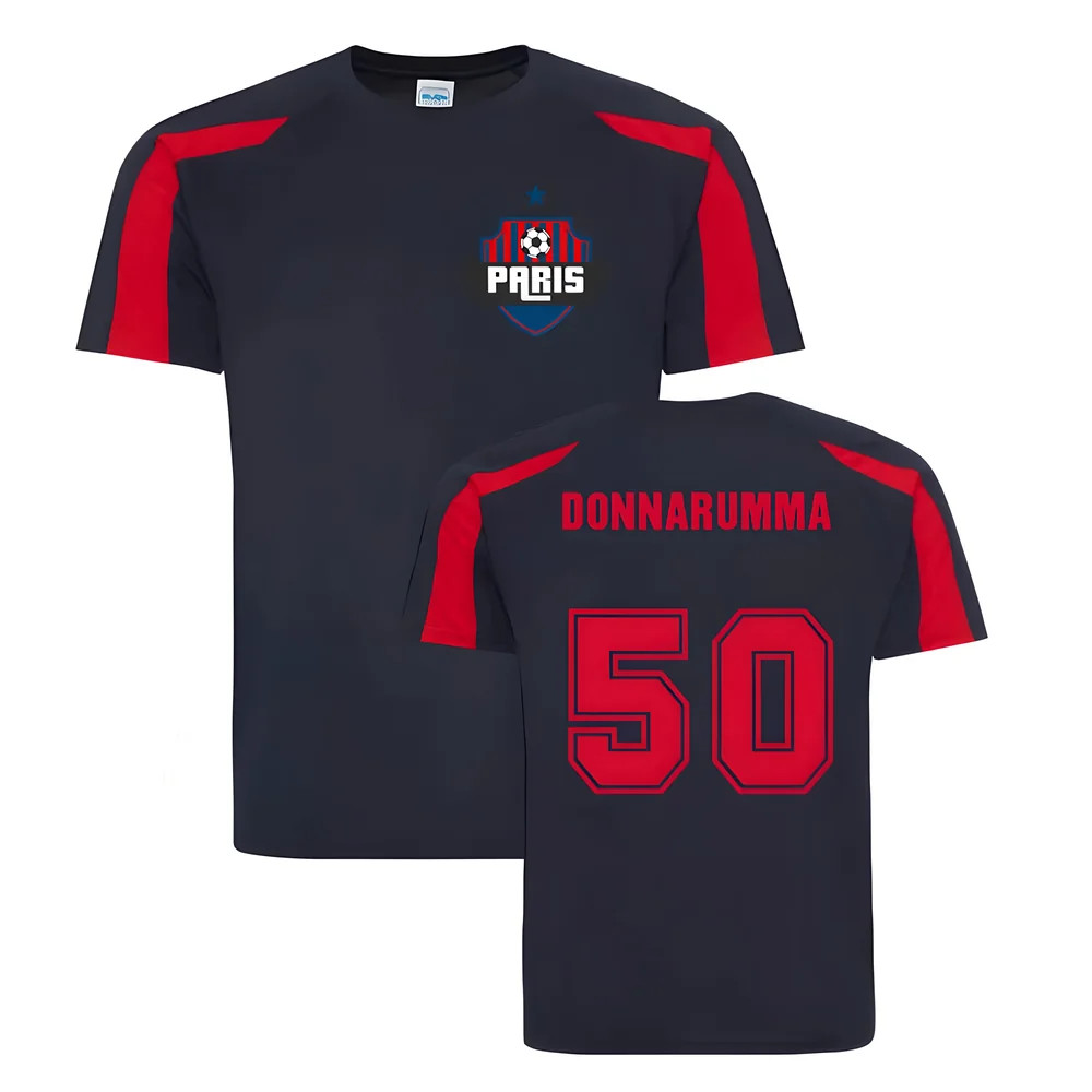Gianluigi Donnarumma Paris Sports Training Jersey (Navy) Polyester Psg Uksoccershop Men's Navy Large