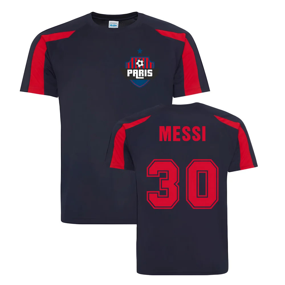 Lionel Messi Paris Sports Training Jersey (Navy) Polyester Psg Uksoccershop Men's Navy Large