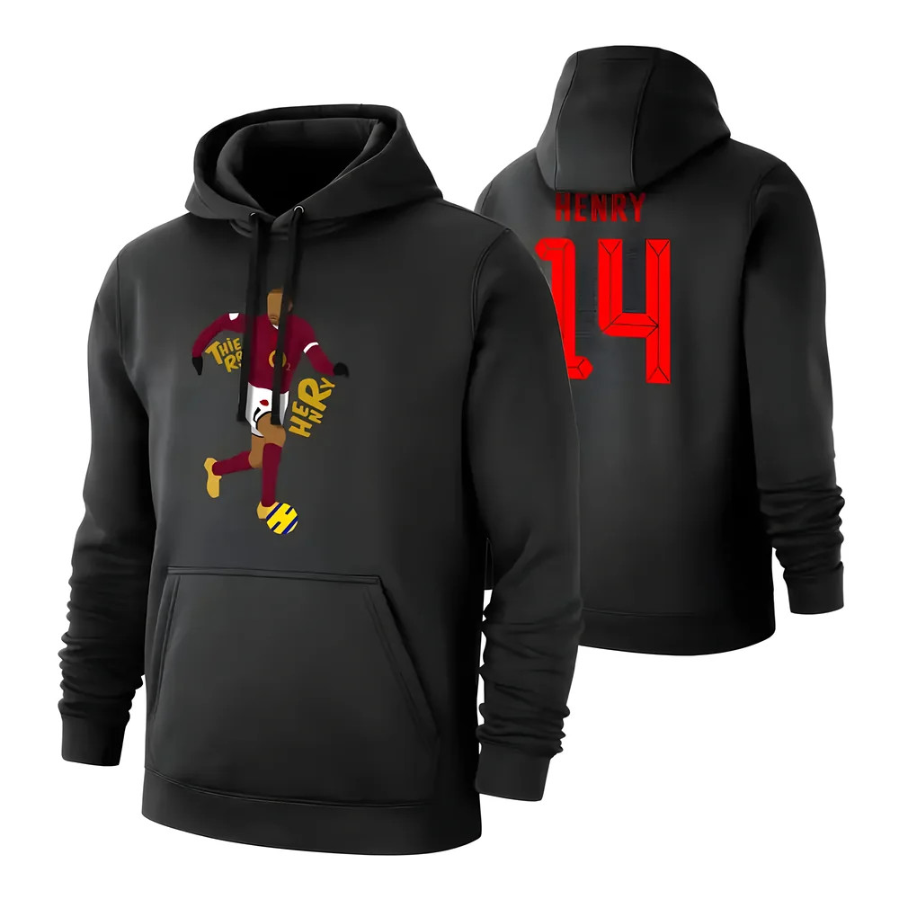 Thierry Henry Titi Footer With Hood, Polyester Arsenal Uksoccershop Men's Black