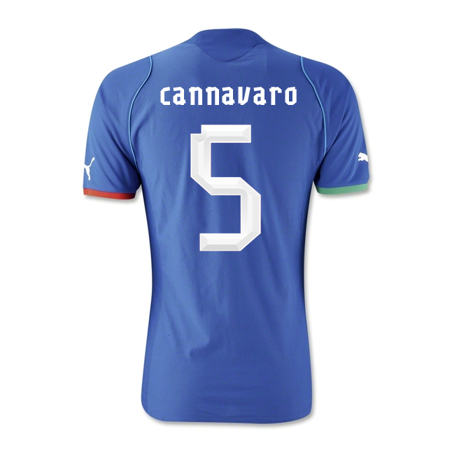 2013-14 Italy Home Shirt (Cannavaro 5 