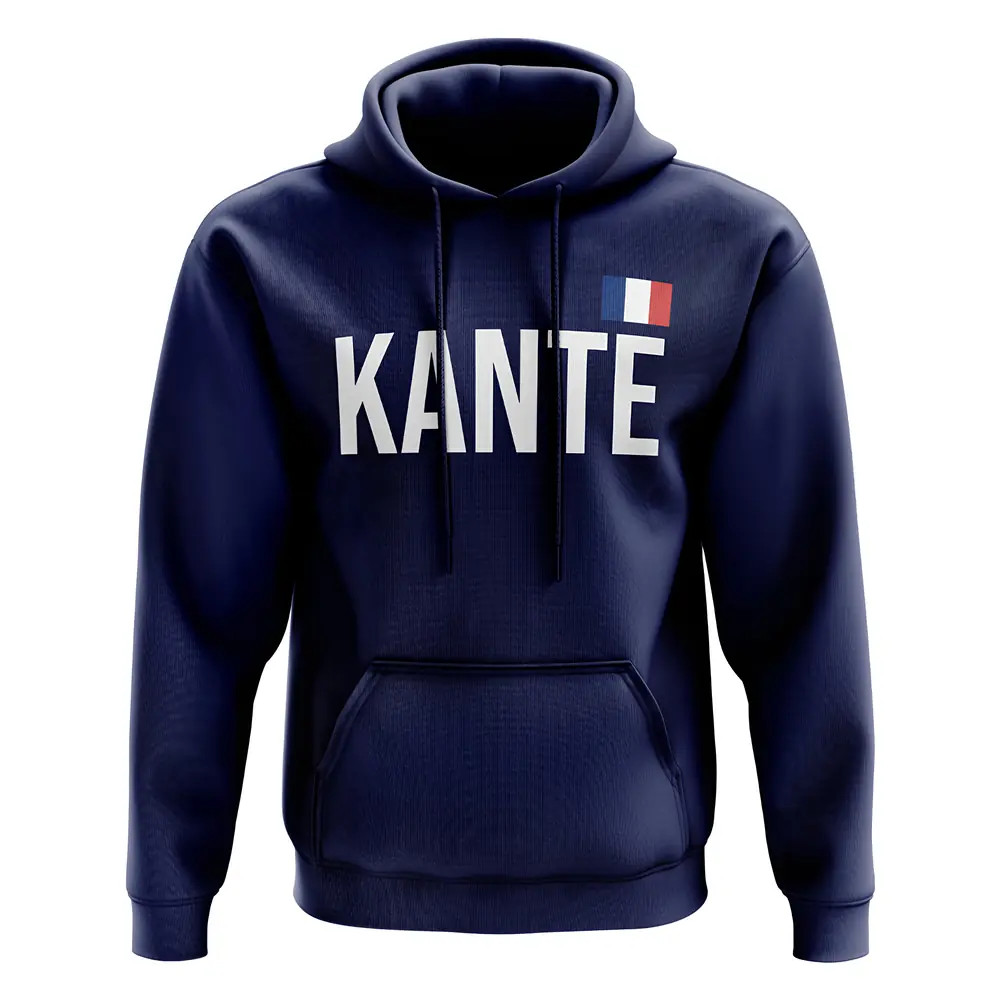 N Golo Kante France Name Hoody (Navy) Polyester Uksoccershop Men's Navy Small