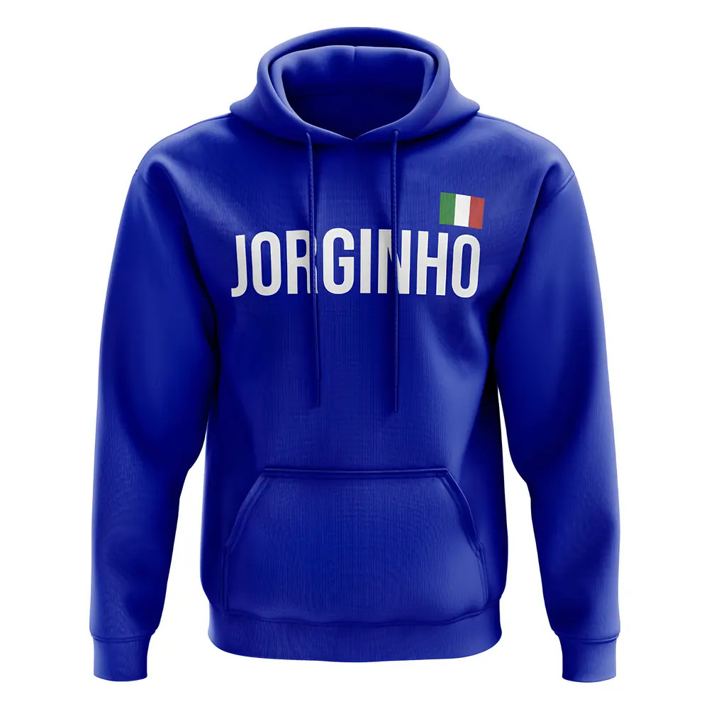 Jorginho Italy Name Hoody (Royal) Polyester Uksoccershop Men's Blue Extra Small
