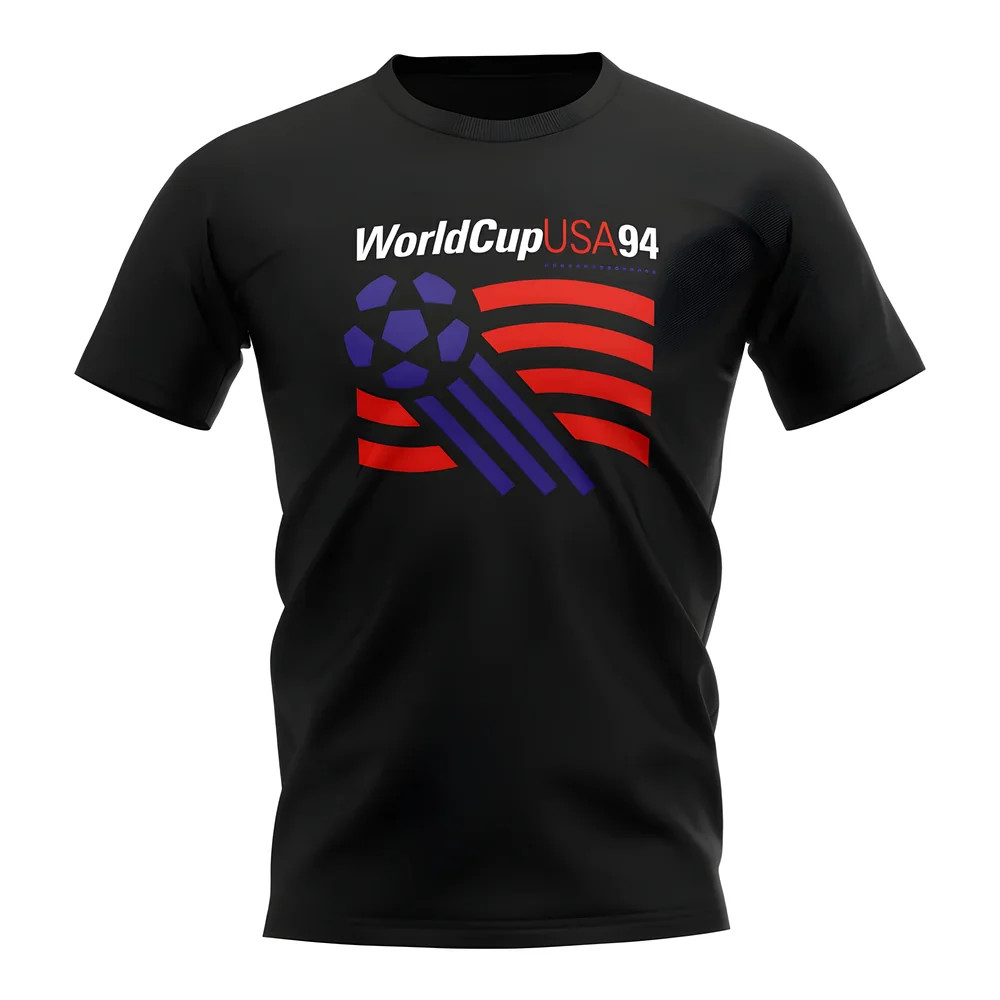Usa 1994 World Cup T-Shirt (Black) Polyester Uksoccershop Men's Black Xxl