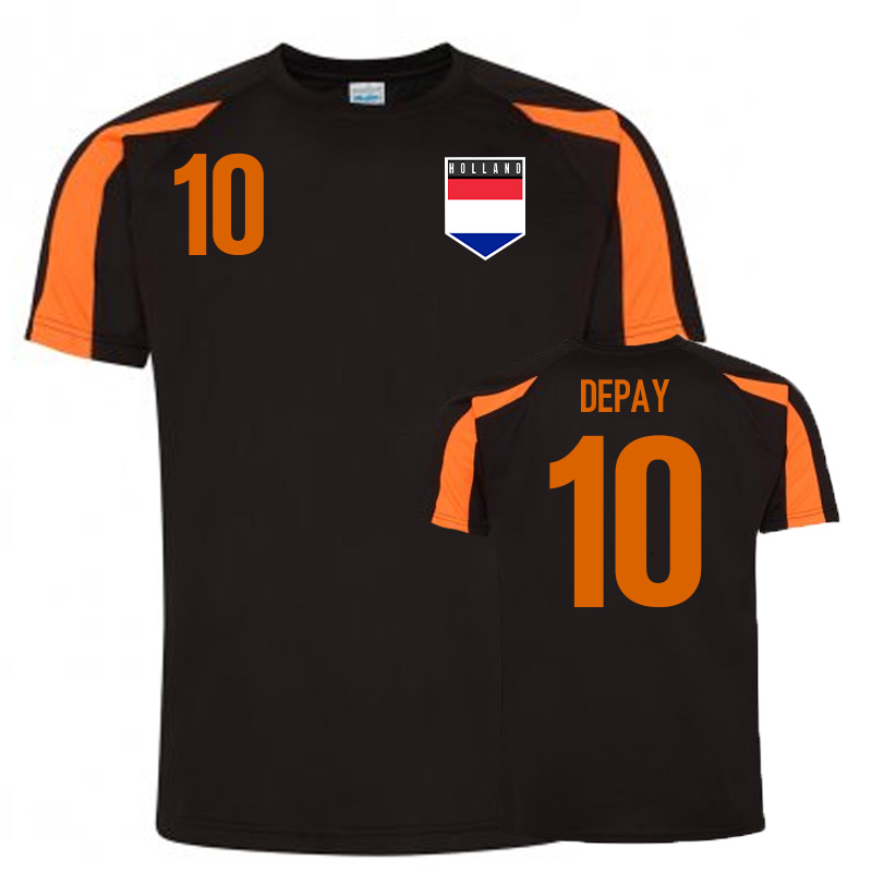 Click to view product details and reviews for Memphis Depay Holland Sports Training Jersey Black.