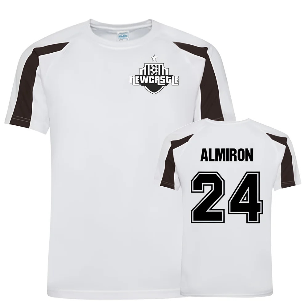 Miguel Almiron Newcastle Sports Training Jersey ( Polyester Uksoccershop Men's White Large