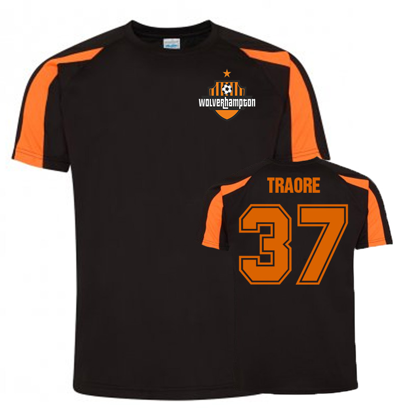 Click to view product details and reviews for Adama Traore Wolves Sports Training Jersey Black.