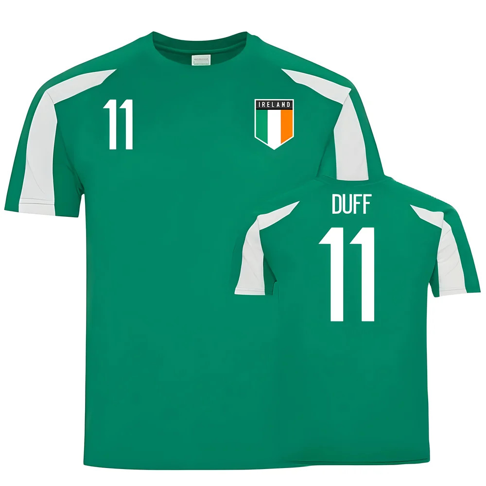 Ireland Sports Training Jersey (Duff 11) Polyester Uksoccershop Men's Green Medium