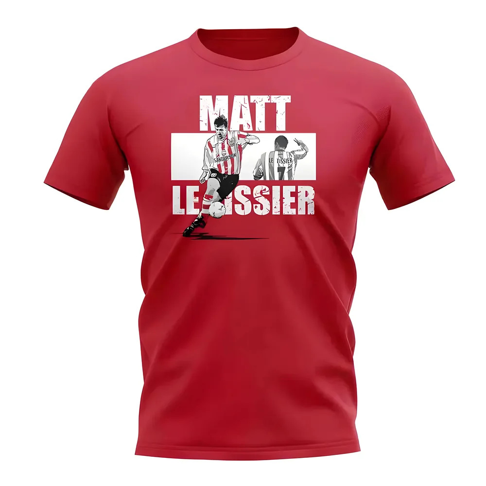 Matt Le Tissier Player Collage T-Shirt (Red) Polyester Southampton Uksoccershop Men's Red Large