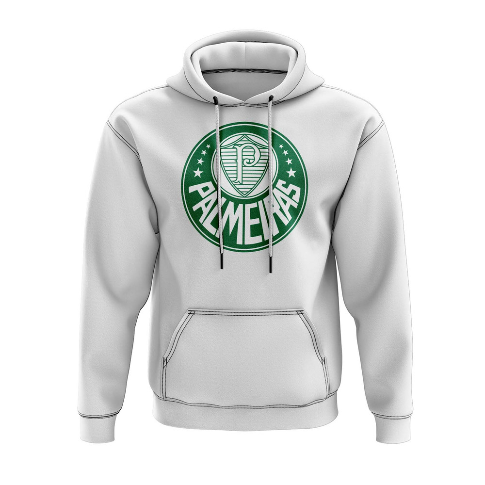 Palmeiras Hoody (White) Polyester Uksoccershop Men's White Xxl