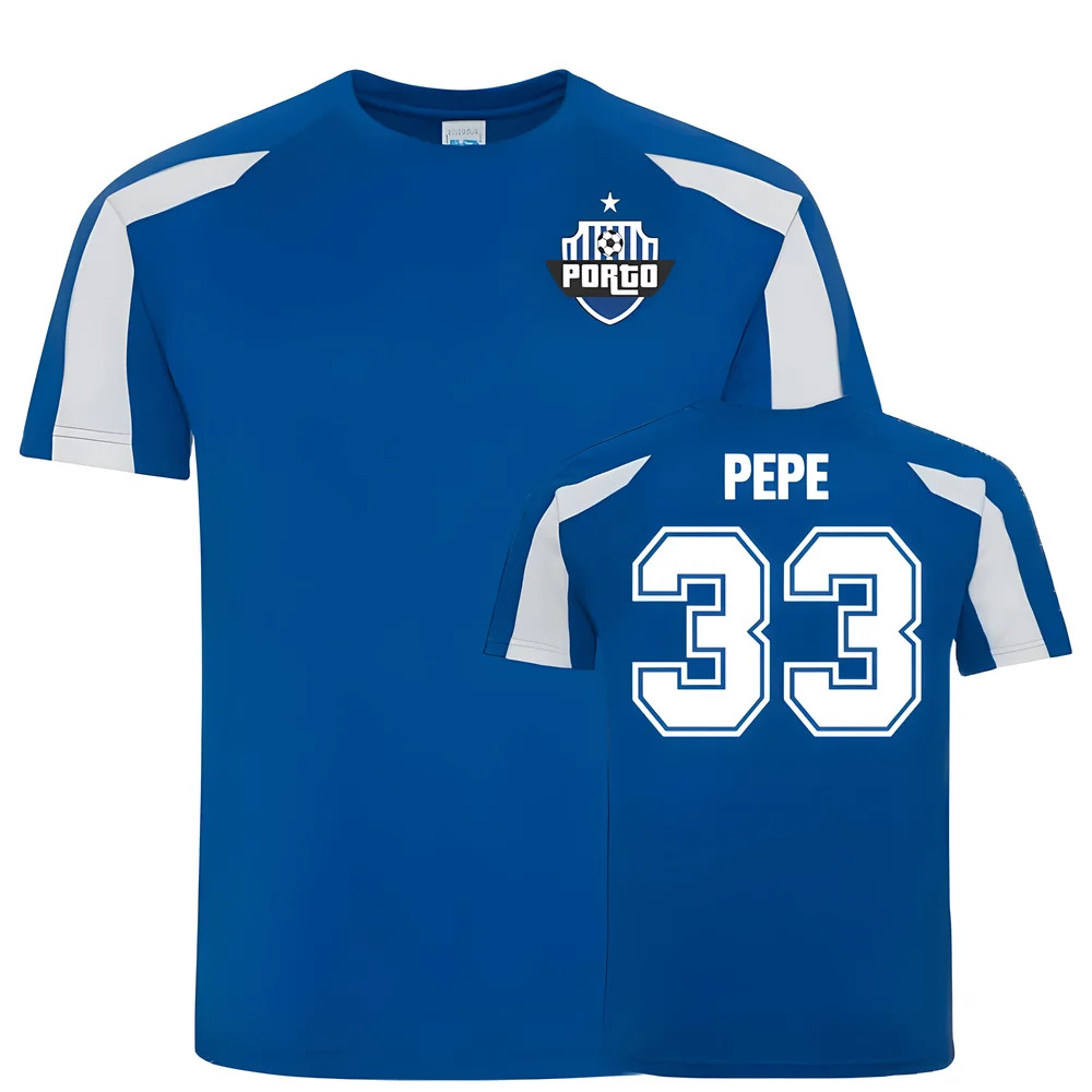 Pepe Porto Sports Training Jersey (Blue) Polyester Uksoccershop Men's Blue Extra Small